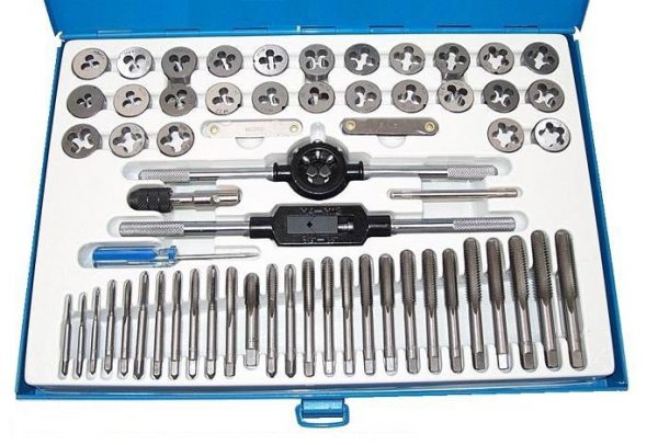 Machos dados terrajas jgo. 60 pzas. 6mm a 12mm 1/4" a 1/2"