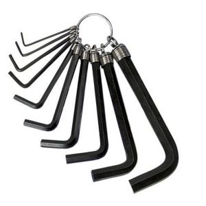 Llaves allen juego de 14 piezas de 1.5mm a 6mm y de 1/16" a 1/4"