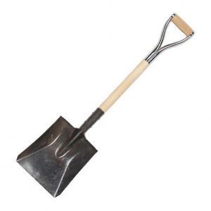 Pala común de acero con Cabo de Madera