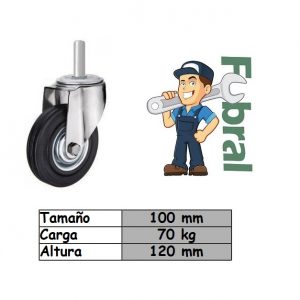 rueda perno liso