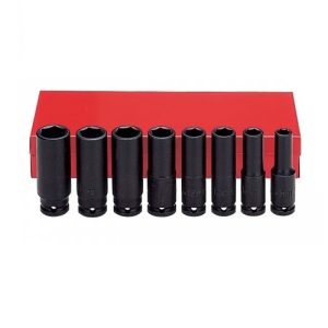 Dados de Impacto en juego de 10 piezas Encastre de 1/2" de 10mm a 24mm