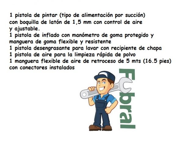 Pistola KIT 5 pzas p/compre AK1 - Imagen 2