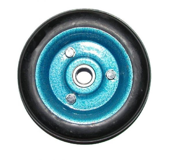 Rueda de goma de 160mm con ruleman 160/40 (eje 17mm)