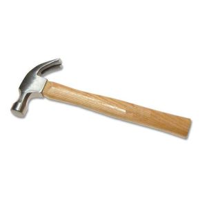 Martillo saca clavo de 25mm con mango de madera