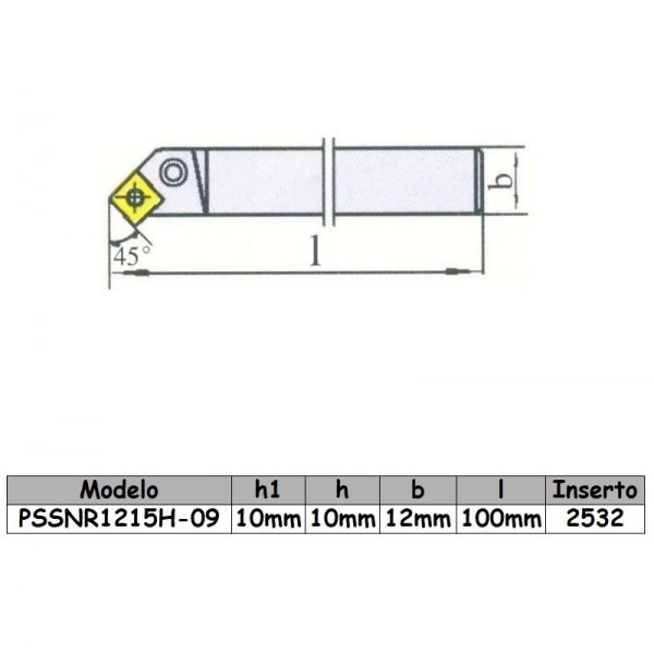 Porta inserto PSSNR1215H09 - Imagen 2