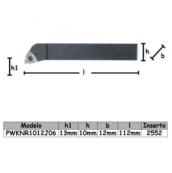 Porta inserto PWKNR1012J06 - Imagen 2