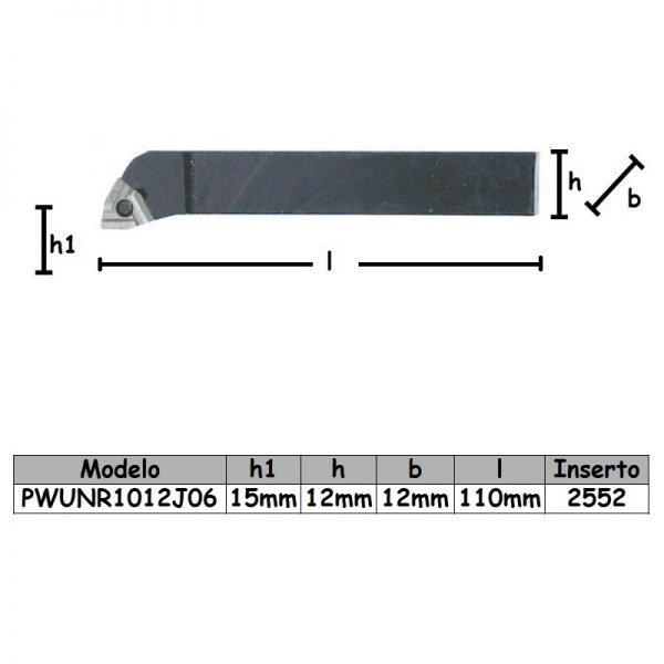 Porta inserto PWUNR1012J06 - Imagen 2