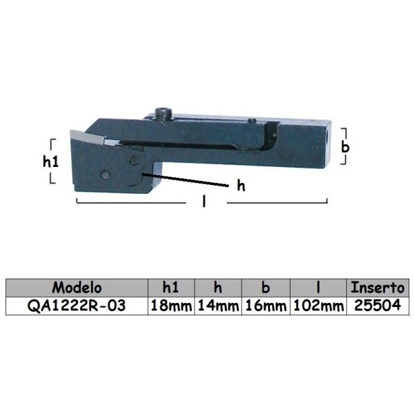 Porta inserto QA1222R-03 - Imagen 2