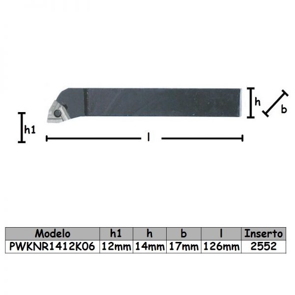 Porta inserto PWKNR1412K06 - Imagen 2