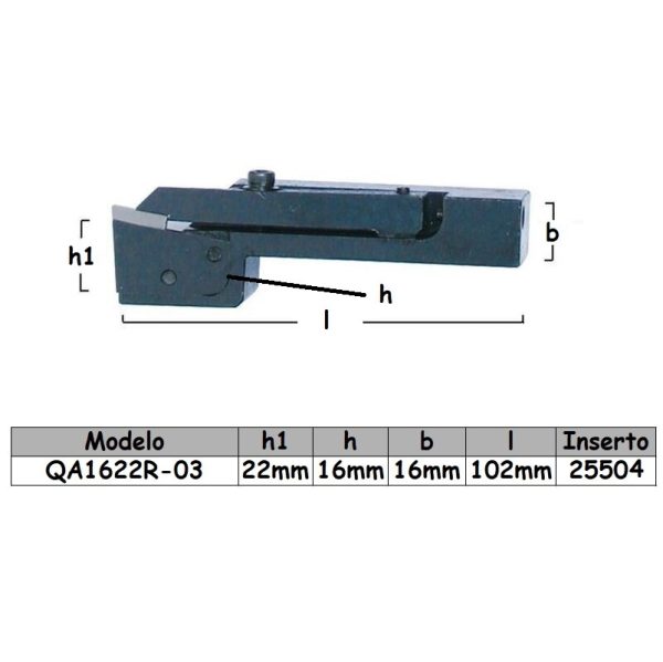 Porta inserto QA1622R-03 - Imagen 2