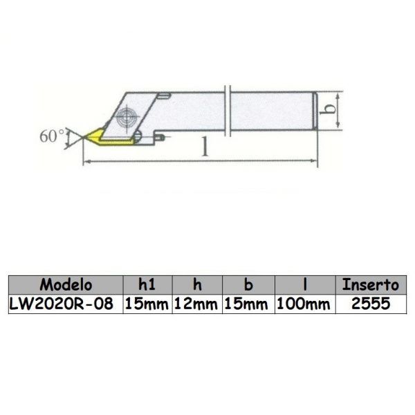 Porta inserto LW1215R-06 - Imagen 2