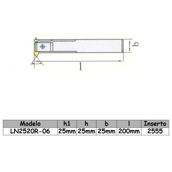Porta inserto LN2520R-06 - Imagen 2