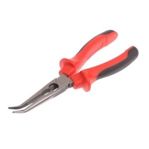 Pinza CRV de punta curva de 7"