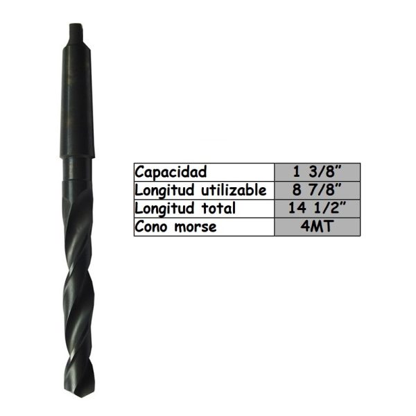 Mecha conica de 1-3/8" de Alta velocidad