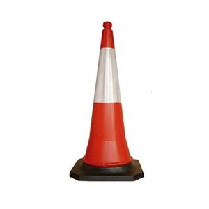 Cono de señalización de 77cts y base de 42cts x 42cts