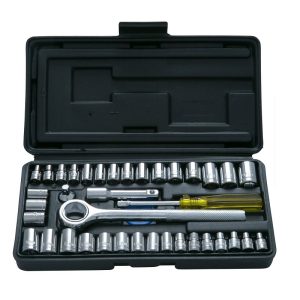 Dados de 3/8" juego de 40 piezas milimétrico