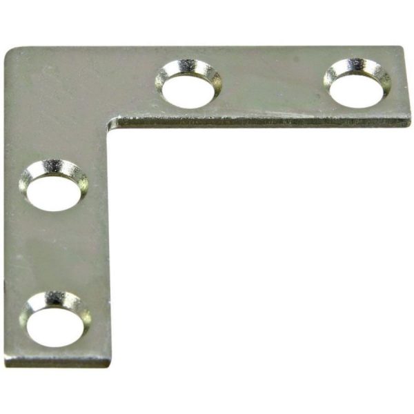 Escuadra Flat de  63mm x 63mm caja de 24 piezas