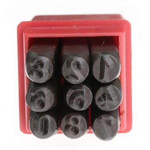 Números de golpe de 6mm