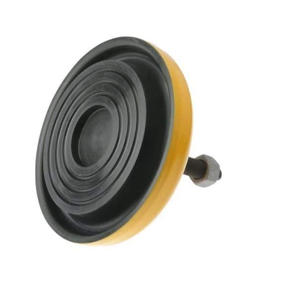 Pata de goma para torno soporta 500kg de 100mm - Imagen 2