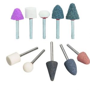Piedras Montadas para rectificadora juego de 10 piezas con eje de 6mm y 3mm