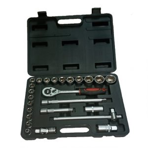Dados de 8mm a 32mm con encastre de 1/2" juego de 25 piezas STB007