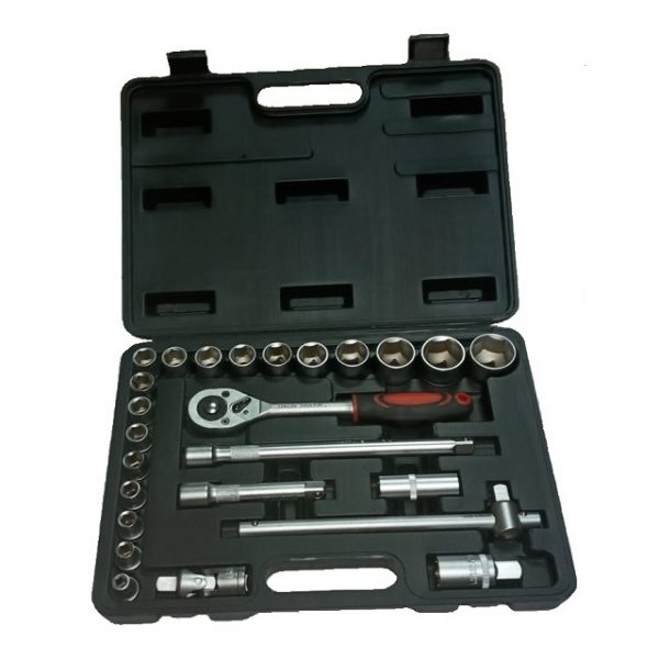 Dados de 8mm a 32mm con encastre de 1/2" juego de 25 piezas STB007