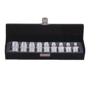 Dados Tork de E10 a E24 con encastre de 1/2" juego de 9 piezas