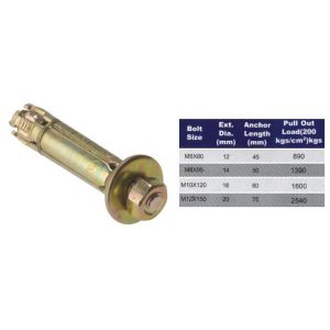 Taco metálico tuerca de 10mm para mecha de 14mm por Decena