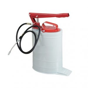 inyector manual de 20 kg tacho blanco y rojo