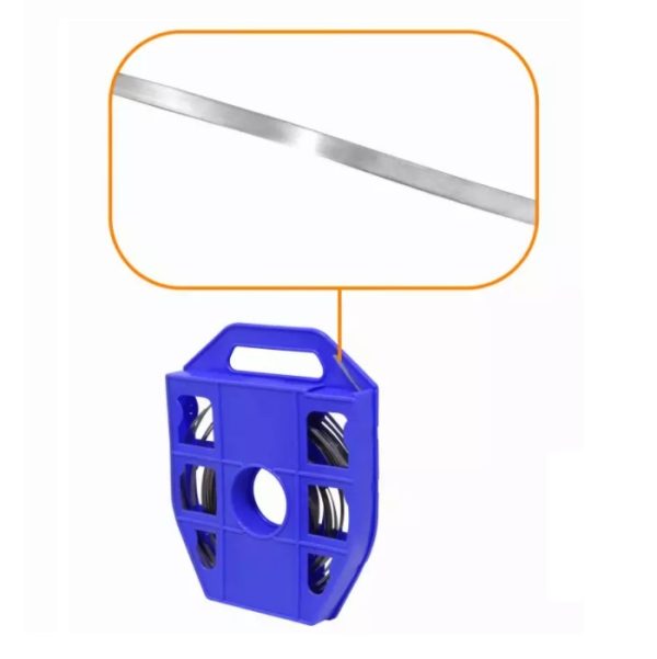 Fleje metálico de 1/2" en acero inoxidable para flejadora de metal - Imagen 3