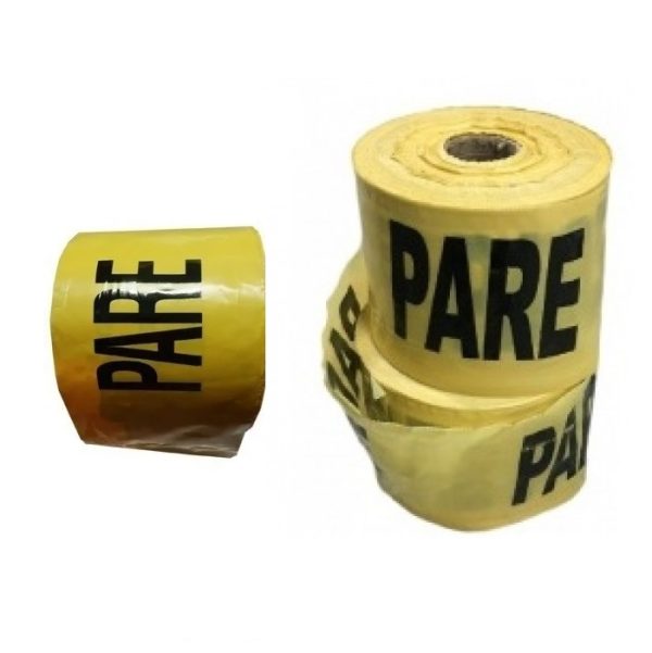 Cinta amarilla de pare de 150mm x 110mts por rollo