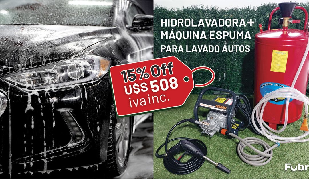 Promoción Hidrolavadora + máquina de espuma