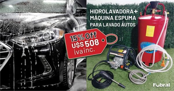 Promoción Hidrolavadora + máquina de espuma